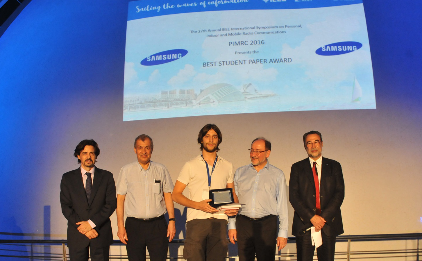 IMDEA Networks research on millimeter-wave communications wins PIMRC 2016  Best Student Paper Award - IMDEA Networks : IMDEA Networks